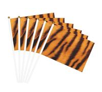 Bandiera a righe con stampa tigre bandiere versatili per matrimoni, compleanni, vacanze, sport, parate, spettacoli