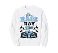 Bandiera a Scacchi con Scritta Its Race Day Felpa