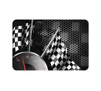 Bandiera a scacchi Racing Zerbino Tappeto Durevole Benvenuto Mat Esterno Interno Antiscivolo Zerbino Ingresso Passaggio Cortile Garage Alto Flusso Area