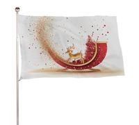 Bandiera a slitta 88,9 x 149,9 cm per esterni a doppia faccia bandiere da giardino bandiere di benvenuto banner decorazione per cortile portico prato