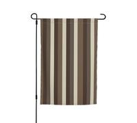 Bandiera a strisce marroni 30,5 x 45,7 cm bandiere da esterno verticale su entrambi i lati bandiera da giardino grande cartello bandiere per casa cortile esterno bandiera decorativa per prato