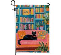 Bandiera accogliente per soggiorno e giardino, bandiera colorata per la decorazione della casa, opera d'arte su entrambi i lati per autunno e inverno, decorazione per interni ed esterni, 30,5 x 45,7
