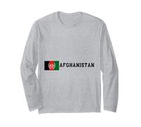 Bandiera Afghanistan Emblema Orgoglio Maglia a Manica