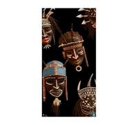 Bandiera africana etnica tribale per porta di benvenuto cartello di ingresso banner per feste decorazioni per feste di compleanno banner per feste di compleanno per celebrazioni festive, 178 x 89 cm