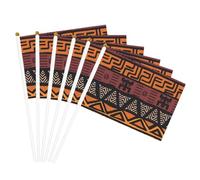 Bandiera africana in tessuto di fango tribale, leggera e portatile, su entrambi i lati, per feste, parate, decorazioni per la casa, celebrazioni