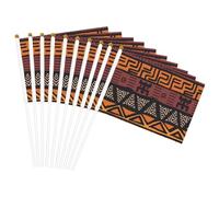 Bandiera africana in tessuto di fango tribale, leggera e portatile, su entrambi i lati, per feste, parate, decorazioni per la casa, celebrazioni