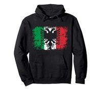 Bandiera Albania Bandiera Albanese Italo Albanese Felpa con Cappuccio