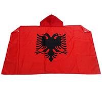 BANDIERA ALBANIA - BODY BANDIERA ALBANESE 90 x 150 cm per tifosi con maniche - AZ FLAG