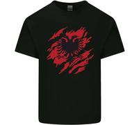 Bandiera Albania Tornada T-Shirt Uomo Cotone Gildan 5000