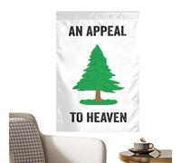 Bandiera 'albero della libertà, decorazione esterna per prato e cortile - Colori vivaci per esterni - Decorazione patriottica, design unico bandiere da giardino, bandiera verticale