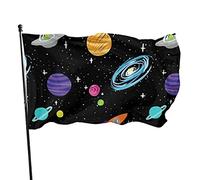Bandiera Alien in The Universe 0,9 x 1,5 m in poliestere durevole resistente allo sbiadimento UV