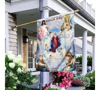 Bandiera All'Aperto Deluxe Bandiera Decorativa Doppio Lato Bandiera Da Cortile Decorazione Per Cortile Esterni Interni Bandiera Vergine Maria, Madre Di Dio 70x100cm