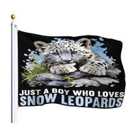 Bandiera all'aperto Man Who Loves Leopards Lovers Leopard 90x150cm