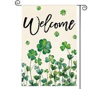 Bandiera All'Aperto St Patricks Day Shamrocks Four-Leaves Clovers Welcome 30X45Cm Bandiera Divertenti Colorato Bandiere Da Parete Per Parete Dormitorio Sport