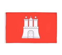 BANDIERA AMBURGO 90x60cm - BANDIERA LAND DI HAMBURG - GERMANIA 60 x 90 cm - AZ FLAG
