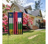 Bandiera America Africa Centrale bifacciale 28x40 pollici decorazione per esterni