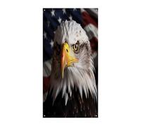 Bandiera America Coperture per porta d'ingresso Banner di benvenuto Grande Divertente Sfondo Banner Decorazioni da appendere all'interno e all'esterno e buoni regali di primavera per gli amici