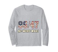 Bandiera Americana 86/47 No War And Patriots 86 47 Maglia a Manica