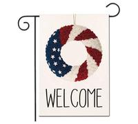 Bandiera americana a doppia faccia personalizzata, classica barra a stella interpretazione del cortile americano, adatta per luoghi all'aperto