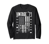 Bandiera americana americana Edizione Limitata - Vintage 1971 Maglia a Manica