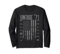 Bandiera americana americana Edizione Limitata - Vintage 1971 Maglia a Manica