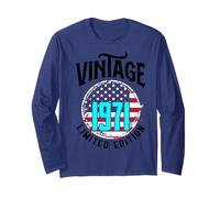 Bandiera americana americana Edizione Limitata - Vintage 1971 Maglia a Manica