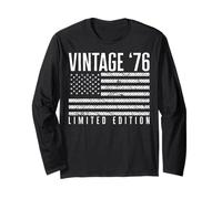Bandiera americana americana Edizione Limitata - Vintage 1976 Maglia a Manica