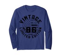 Bandiera americana americana Edizione Limitata - Vintage 1986 Maglia a Manica