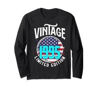 Bandiera americana americana Edizione Limitata - Vintage 1995 Maglia a Manica