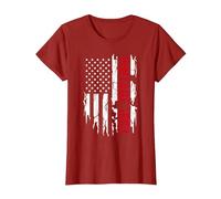 Bandiera Americana Anno di Nascita 1993 per Compleanno Maglietta, Donna, Mirtillo Rosso, L