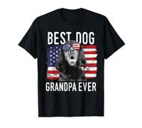 Bandiera americana Best Dog Grandpa Ever Gordon Setters USA Maglietta