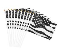 Bandiera americana bianca e nera con stampa convenienza bandiera portatile leggera bandiere decorazione interni esterni eventi feste