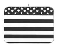 Bandiera americana Bianco e Nero Riutilizzabile Piatto Mat 18x24 Rettangolo Grande Asciugatura opaco Decorativo Home Decor Essentials