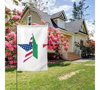 Bandiera americana con stelle, bandiera italiana, doppia faccia, 28x40 pollici, decorazione per esterni