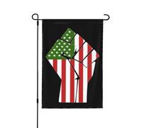Bandiera americana da giardino con motivo alghe e specchio d'acqua, 12x18 cm, bifacciale.