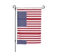Bandiera americana decorativa da giardino, 30,5 x 45,7 cm, antirughe e anti-sbiadimento, adatta per giardino, cortile, prato, balcone