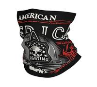 Bandiera Americana del Pompiere, Teschio del Pompiere, Nero Unisex Sciarpa A Tubo Multifunzione Sciarpa al Collo Multiuso Decorazione Facciale per Yoga Escursionismo Sports