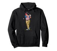 Bandiera americana del presidente Donald Trump 2025 Golf USA Felpa con Cappuccio