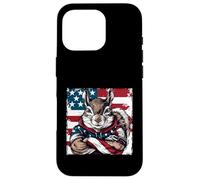Bandiera americana della mascotte dello scoiattolo americano Custodia per iPhone 16 Pro