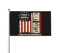 Bandiera americana d'epoca Jimmy-Carter 39° Presidente 1924-2024, 3x5, per esterni, cartello da giardino