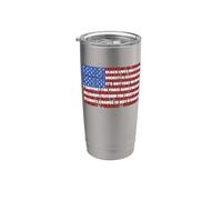 Bandiera americana di protesta politica - Uguaglianza, scienza e diritti Bicchiere termico in acciaio inox doppia parete