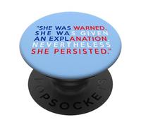 Bandiera americana è stata avvertita tuttavia ha persistito PopSockets PopGrip Adesivo