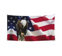 Bandiera americana Eagle Independence Day stampa all'aperto festival banner segno, adatto per feste Halloween, decorazione da appendere per interni ed esterni