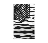 Bandiera americana in bianco e nero con stampa decorativa per esterni, per tutte le stagioni, modello su un solo lato, per cortile, portico, patio