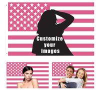 Bandiera americana in bianco e nero personalizzata, 0,9 x 1,5 m, anti-scolorimento, immagine personalizzata, design per la tua immagine, bandiere divertenti per esterni, soggiorno, camera da letto