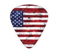 Bandiera Americana Indipendenza 4 Luglio Plettri Chitarra 12 Pezzi Per Ukulele Basso Strumenti Accessori