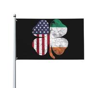 Bandiera americana irlandese, bandiera irlandese, regali per il giorno di San Patrizio, bandiere da 3 x 5 piedi, grande striscione di benvenuto, bandiera da giardino, decorazione per esterni, bandiera