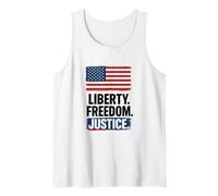 Bandiera americana Libertà e giustizia 4 luglio Canotta