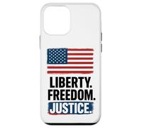 Bandiera americana Libertà e giustizia 4 luglio Custodia per iPhone 12 mini