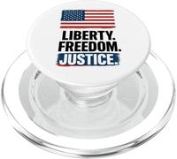 Bandiera americana Libertà e giustizia 4 luglio PopSockets PopGrip per MagSafe